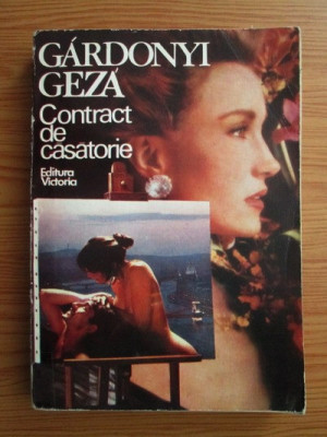 Gardonyi Geza - Contract de casatorie foto