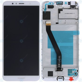 Huawei Y6 2018 (ATU-L21, ATU-L22) Capac frontal modul display + LCD + digitizer alb foto