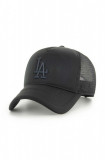 47 brand sapca MLB Los Angeles Dodgers culoarea negru, cu imprimeu, B-TRTFM12KPP-BK
