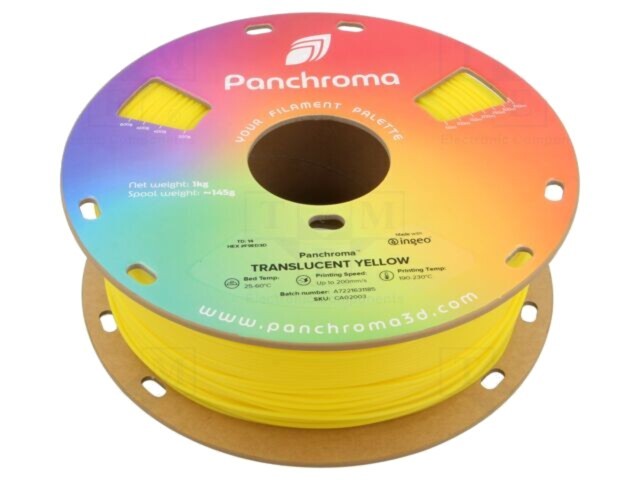 Filament PLA Polymaker 1,75mm Galben Translucid 1kg CA02003