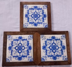 Faianta decorativa, set de 3, handmade