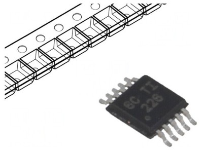 Amplificator IC 3,3V VSSOP10 Interfață I2C SMBus foto