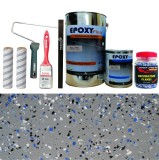 Cumpara ieftin Kit Complet Vopsea Epoxidica Gri Inchis RAL 7001, ABW Royal