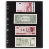 Grande 4S foi PVC de rezerva /negru/ A4 , pentru banknote -5 buc.