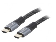 Cablu HDMI 2.0 Textil 10m Negru