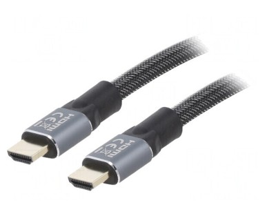 Cablu HDMI 2.0 Textil 10m Negru foto