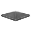 Capac otel pentru teava patrata, Midica, argintiu, 60 x 60 mm