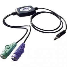 Adaptor cu cablu Aten, PS/2 la USB , 0.9 m