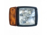 Far Universal Dreapta Utilaje, Buldoexcavator, Camion, Semnalizare, Faza Scurta/Lunga, Cablaj, 212x150x125mm