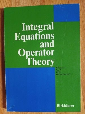 Integral Equations and Operator Theory vol.11, nr.3 foto