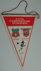 D9 121 - fanion - sport - fotbal - Steaua Bucuresti - Vejle BK - CCE - 2 octombrie 1985