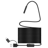 Cumpara ieftin Cameră endoscopică impermeabilă cu lungime cablu 10m, 8mm - USB, MICROUSB, TIP-C