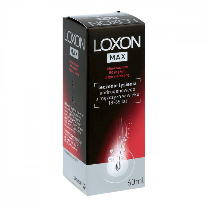 Solutie, Loxon, Max, impotriva Caderii Parului, cu Minoxidil 5%, 60ml