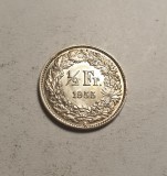 Elvetia 1/2 Franc 1955 UNC