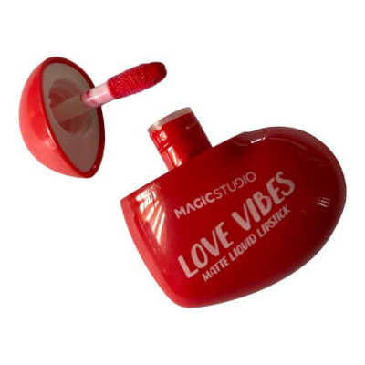 Ruj lichid Love Vibes Red Magic Studio 66010R02, rosu, 10 ml foto