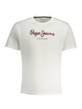 Tricou barbati cu maneca scurta, cu imprimeu, Regular fit, Alb, M