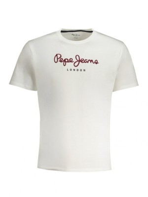 Tricou barbati cu maneca scurta, cu imprimeu, Regular fit, Alb, XL foto