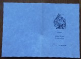 Meniu si invitatie coctail Mia Groza, Grand Hotel Zermatterhof, 1974