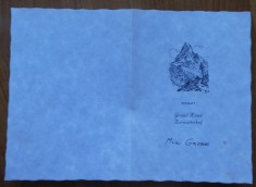 Meniu si invitatie coctail Mia Groza, Grand Hotel Zermatterhof, 1974