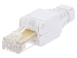 Mufă RJ45 Cat 5e cu Manșon 8P8C 24AWG-26AWG, Logilink