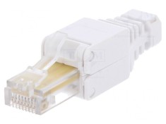 Mufă RJ45 Cat 5e cu Manșon 8P8C 24AWG-26AWG foto