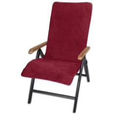Husa pentru scaun Jemidi, 60 x 130 cm, Rosu, Bumbac organic, 54895.13