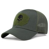 Sapca militara, marime reglabila. Verde militar, Patch Skull