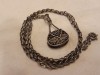 Argint MEDALION unic POSETUTA in filigran 1900 FRANTA manopera EXCEPTIONALA pe Lant ARGINT