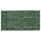 Cumpara ieftin Paravan de balcon, frunze verde inchis, 300x150 cm
