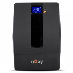 UPS nJoy Horus Plus 1000, 1000VA/600W, Afisaj LCD cu ecran tactil, 4 Prize Schuko cu Protectie, Repornire Automata, RJ11 protectie pentru linia de tel foto