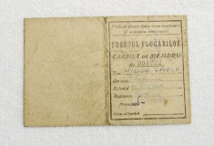 Carnet de membru FRONTUL PLUGARILOR 1944-1953.Extrem de rar. foto
