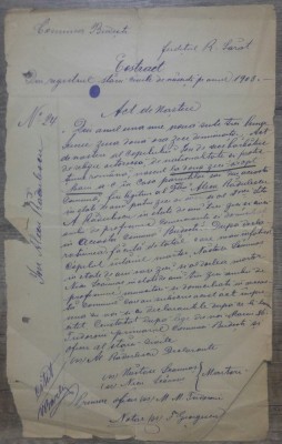 Extract registrul starii civile de nascuti/ Bucuresti 1903, olograf foto