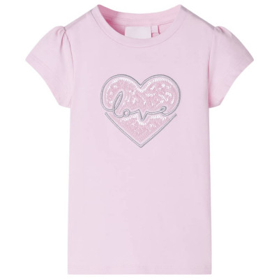Tricou pentru copii, roz deschis, 116 GartenMobel Dekor foto