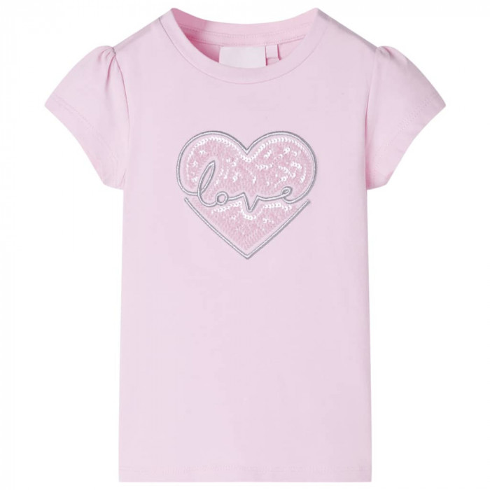 Tricou pentru copii, roz deschis, 116 GartenMobel Dekor