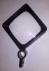 CY - Lupa convex-concava (fata 1 &amp; fata 2) cadru patrat din plastic dur L: 8 cm