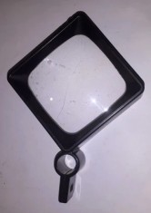 CY - Lupa convex-concava (fata 1 &amp; fata 2) cadru patrat din plastic dur L: 8 cm
