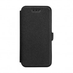 Husa LG Q6 - Leather Pocket TSS, Negru foto