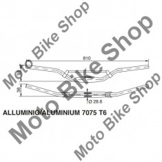 MBS Ghidon aluminiu intarit pentru KTM D.28,6mm , Cod Produs: 10281BU foto