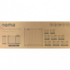 Noma Extensie poarta de siguran?a Easy Pressure Fit alb 28 cm metal foto