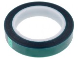 Bandă electroizolantă verde 19mm x 66m silicon