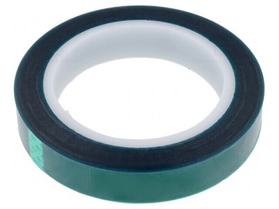 Bandă electroizolantă verde 19mm x 66m silicon foto