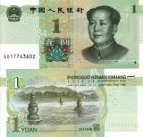 Bancnota China 1 Yuan 2019, UNC (Neutilizata), Asia