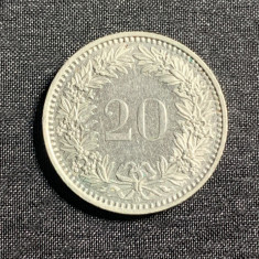 Moneda 20 rappen 1991 Elvetia
