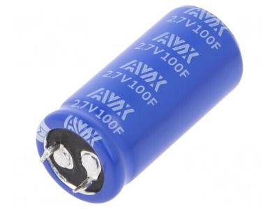 Supercondensator SNAP-IN 100F 2,7VDC 10mm Raster foto
