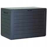 Cumpara ieftin Lada depozitare de gradina, antracit, 78x44x55 cm, Woodenbox, Prosperplast