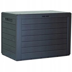 Lada depozitare de gradina, antracit, 78x44x55 cm, Woodenbox GartenVIP DiyLine