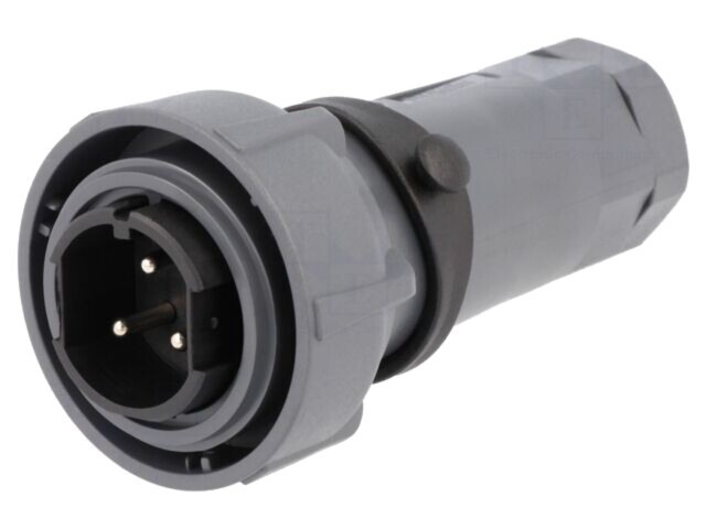 Conector circular tată 3 pini 25A 600V BULGIN Buccaneer 7000 PXP7010/03P/ST/1315