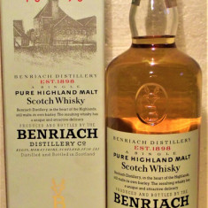 whisky BENRIACH, 10yo, PURE HIGHLAND malt, CL. 70 gr 43 ANII 1990