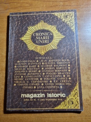 revista magazin istoric noiembrie 1978 foto