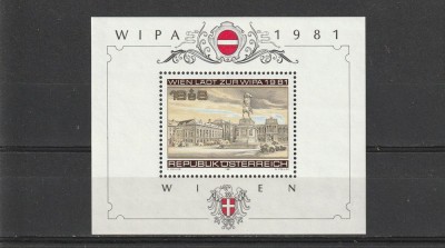 Expo filatelica WIPA 1981 ,Austria. foto